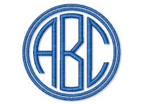 Large Round Monogram