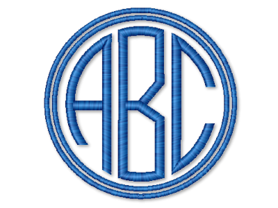Large Round Monogram