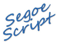 Segoe Script